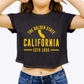 California Motto Women's Crop Top additional view 3