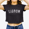 Lisbon Ohio Timeless Retro Women's Crop Top additional view 3