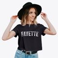 Fayette Ohio Timeless Retro Women's Crop Top additional product view 2