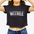 Withee Wisconsin Timeless Retro Women's Crop Top additional product view 3