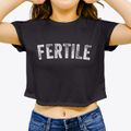 Fertile Iowa Timeless Retro Women's Crop Top additional view 3