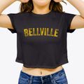 Bellville Texas Timeless Retro Women's Crop Top additional view 3
