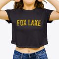 Fox Lake Wisconsin Timeless Retro Women's Crop Top additional view 3