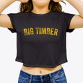Big Timber Montana Timeless Retro Women's Crop Top additional view 3