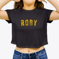 Roby Texas Timeless Retro Women's Crop Top additional view 3