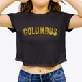 Columbus Kentucky Timeless Retro Women's Crop Top additional view 3