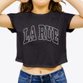 La Rue Ohio Trendy Block Women's Crop Top additional view 3