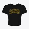 Saginaw Michigan Trendy Block Women's Crop Top additional view 1