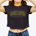 Rocky River Ohio Trendy Block Women's Crop Top additional view 3