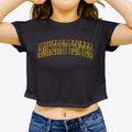 Amherst Center Massachusetts Trendy Block Women's Crop Top additional view 3