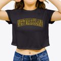 West Marshland Wisconsin Trendy Block Women's Crop Top additional view 3