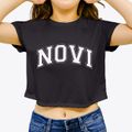 Novi Michigan Varsity Women's Crop Top additional view 3