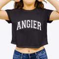 Angier North Carolina Varsity Women's Crop Top additional view 3