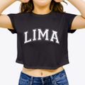 Lima New York Varsity Women's Crop Top additional view 3