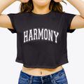 Harmony Maine Varsity Women's Crop Top additional view 3