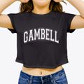 Gambell Alaska Varsity Women's Crop Top additional view 3