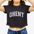 Ghent West Virginia Varsity Women's Crop Top additional view 3