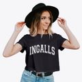 Ingalls Kansas Varsity Women's Crop Top additional view 2