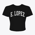 E. Lopez Texas Varsity Women's Crop Top additional product view 1