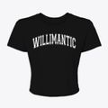 Willimantic Maine Varsity Women's Crop Top additional product view 1