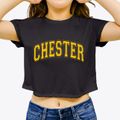 Chester New Hampshire Varsity Women's Crop Top additional view 3