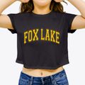 Fox Lake Wisconsin Varsity Women's Crop Top additional view 3