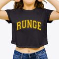Runge Texas Varsity Women's Crop Top additional product view 3
