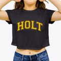 Holt Michigan Varsity Women's Crop Top additional view 3