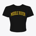 Middle River Minnesota Varsity Women's Crop Top additional product view 1