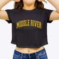 Middle River Minnesota Varsity Women's Crop Top additional product view 3