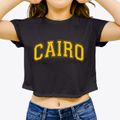 Cairo West Virginia Varsity Women's Crop Top additional view 3
