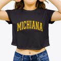 Michiana Michigan Varsity Women's Crop Top additional view 3