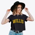 Willis Kansas Varsity Women's Crop Top additional product view 2