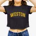 Weston Massachusetts Varsity Women's Crop Top additional product view 3