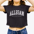 Allegan Michigan Urban Vibe Women's Crop Top additional view 3