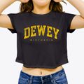 Dewey Wisconsin Urban Vibe Women's Crop Top additional view 3