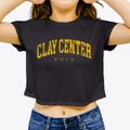 Clay Center Ohio Urban Vibe Women's Crop Top additional view 3