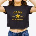 Oasis New Mexico Star Women's Crop Top additional view 3