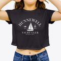 Hunnewell Kansas Yacht Club Women's Crop Top additional view 3