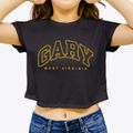 Gary West Virginia Inline Women's Crop Top additional product view 3
