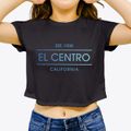 El Centro California Horizon Women's Crop Top additional product view 3