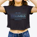Columbus Kentucky Horizon Women's Crop Top additional view 3
