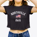 Northville Ohio Patriot Women's Crop Top additional view 3