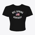 Bee Spring Kentucky Patriot Women's Crop Top additional view 1
