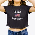 Flinn West Virginia Patriot Women's Crop Top additional view 3