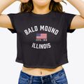 Bald Mound Illinois Patriot Women's Crop Top additional view 3