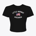 Little Norway Wisconsin Patriot Women's Crop Top additional view 1