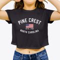 Pine Crest North Carolina Patriot Women's Crop Top additional view 3