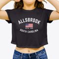 Allsbrook South Carolina Patriot Women's Crop Top additional view 3