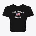 Point Terrace Oregon Patriot Women's Crop Top additional view 1